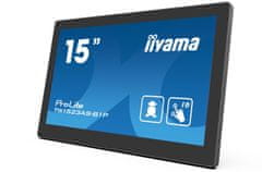 iiyama 15" TW1523AS-B1P: IPS, FullHD, capacitive, 10P, 450cd/m2, mini HDMI, WiFi, Android 8.1
